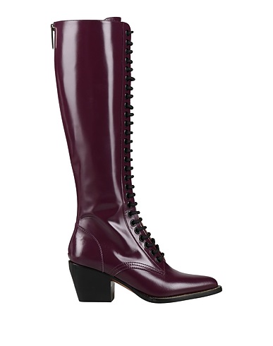 CHLOÉ Boots Plum Leather