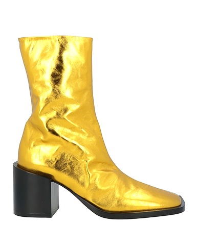 JIL SANDER Ankle boot Gold Leather