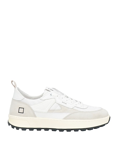 D.A.T.E. Sneakers White Leather, Textile fibers
