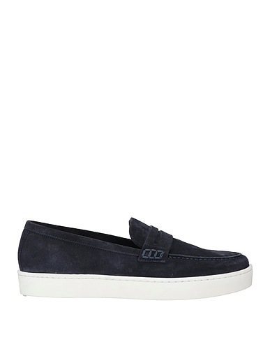 MANOLO BLAHNIK Loafers Navy Calfskin