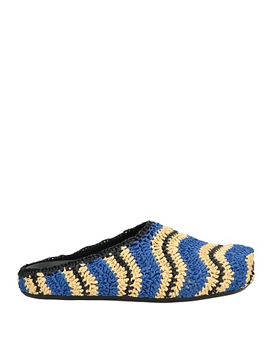MARNI x NO VACANCY INN Mules and clogs Blue Textile fibres