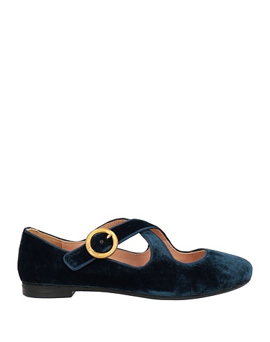 MALÌPARMI Ballet flats Navy Textile fibers
