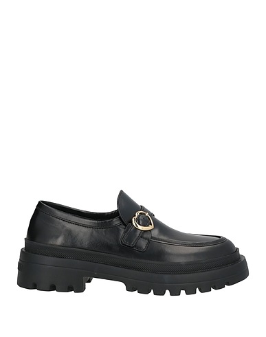 LOVE MOSCHINO Loafers Black Leather