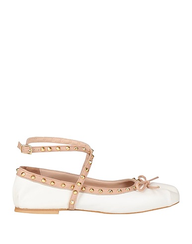 DIVINE FOLLIE Ballet flats White Leather