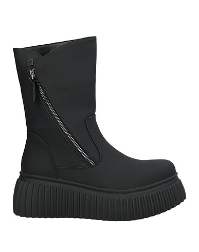 LAURA BIAGIOTTI Ankle boot Black Textile fibers