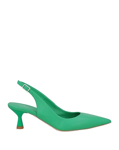 SARA SCHEKER Pump Green Leather