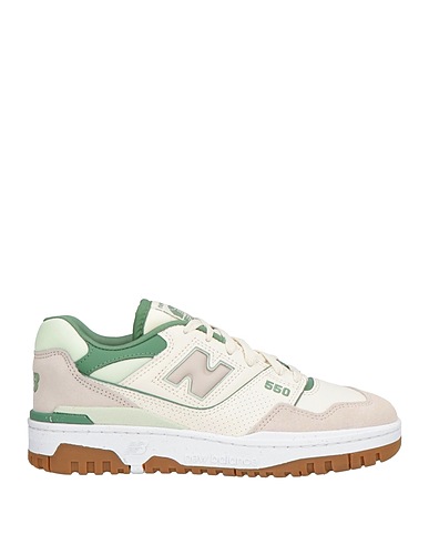 NEW BALANCE Sneakers Ivory Leather, Textile fibers