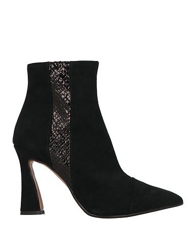 NILA & NILA Stiefelette Schwarz Gewebefasern
