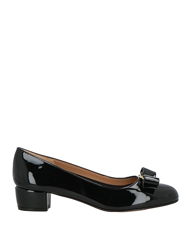 FERRAGAMO Court Black Leather