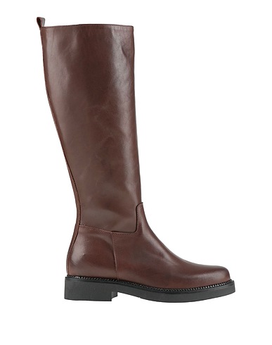 DIVINE FOLLIE Boots Chocolate brown Leather