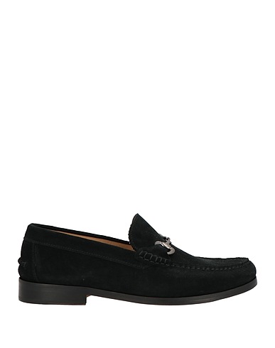 GREY DANIELE ALESSANDRINI Loafers Black Leather
