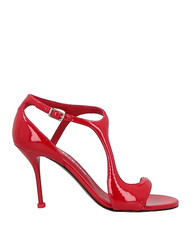 MCQUEEN Sandals Red Leather