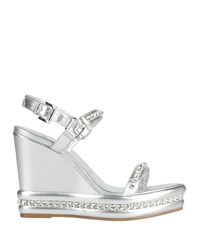CHRISTIAN LOUBOUTIN Sandals Silver Leather
