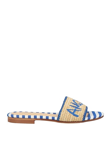 LES ITALIENNES Sandalen ALESSANDRO ENRIQUEZ X LES ITALIENNES Blau Gewebefasern