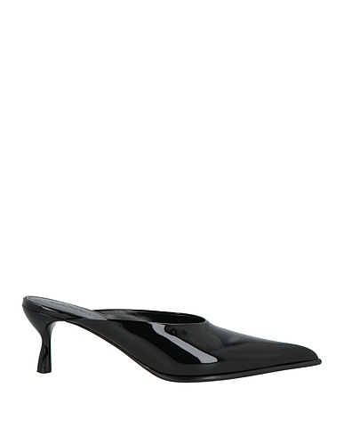 LANVIN Mules and clogs Black Leather