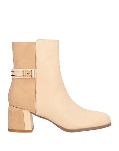 LAURA BIAGIOTTI Stiefelette Beige Gewebefasern