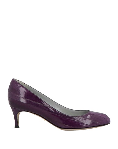 SERGIO ROSSI Court Purple Leather