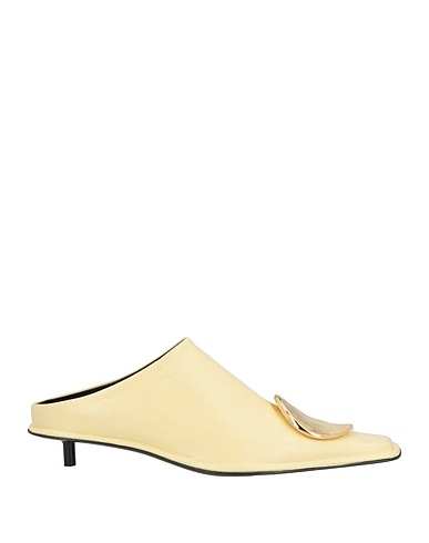 JIL SANDER Mules and clogs Pastel yellow Leather