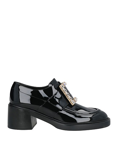 ROGER VIVIER Loafers Black Leather