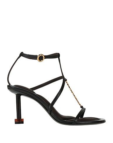 JACQUEMUS Sandali Nero Fibre tessili