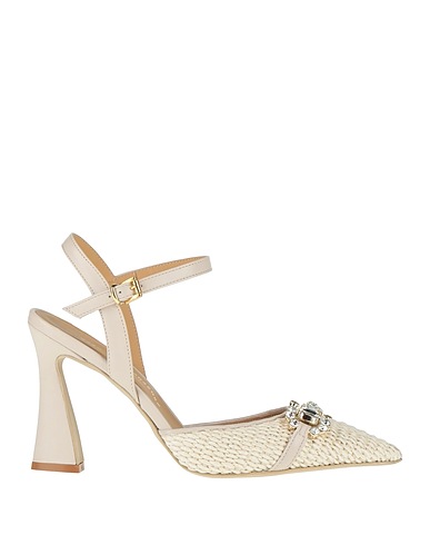 SERGIO CIMADAMORE Court Cream Textile fibres, Leather