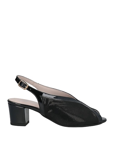 CINZIA SOFT Sandali Nero Fibre tessili