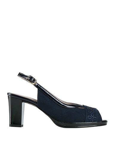 CINZIA SOFT Sandals Navy Textile fibers