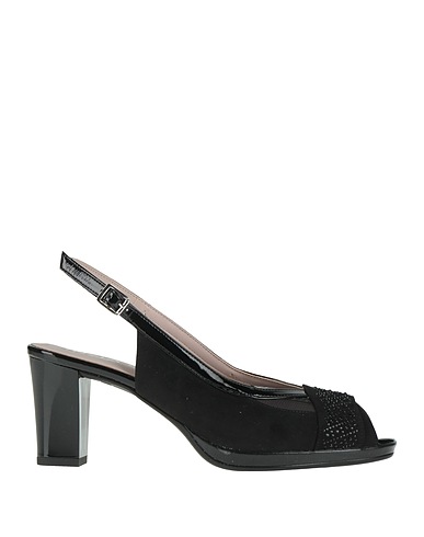 CINZIA SOFT Sandalen Schwarz Gewebefasern