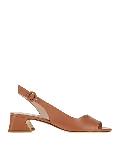 STATUS Sandals Tan Leather