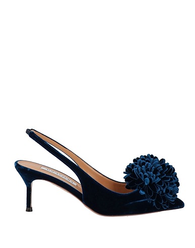 AQUAZZURA Pump Navy Textile fibers