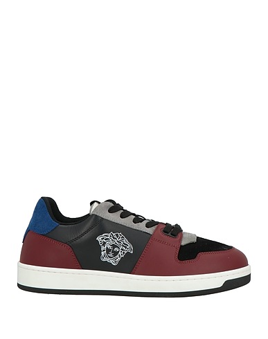 VERSACE Sneakers Burgundy Leather