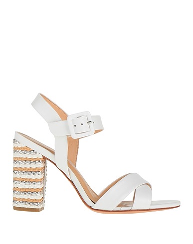 UNIQUE Sandalen Weiß Leder