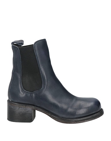 MOMA Ankle boot Navy blue Leather