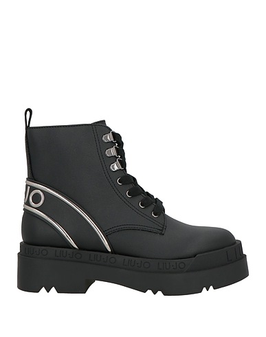 LIU •JO Ankle boot Black Textile fibres