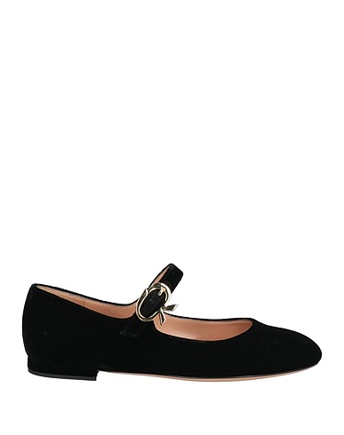 GIANVITO ROSSI Footwear Black Textile fibres