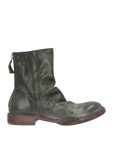 MOMA Ankle boot Dark green Leather
