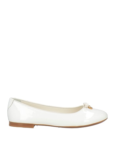 DOLCE&GABBANA Ballet flats White 63% Calfskin, 37% Lambskin