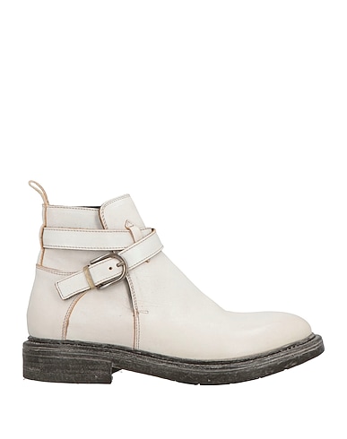 MOMA Ankle boot OFF WHITE Leather