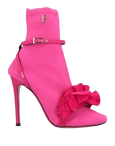 LUCIANO PADOVAN Stivaletti Fucsia Fibre tessili