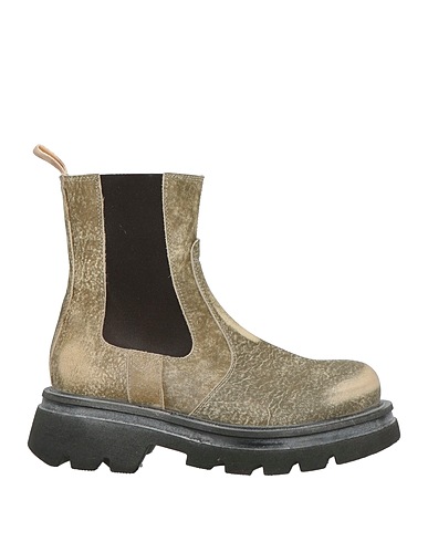 MOMA Stivaletti Verde militare Pelle