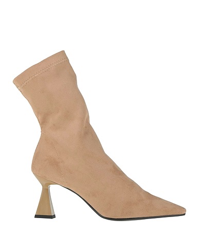 CINZIA SOFT Ankle boot Beige Textile fibers