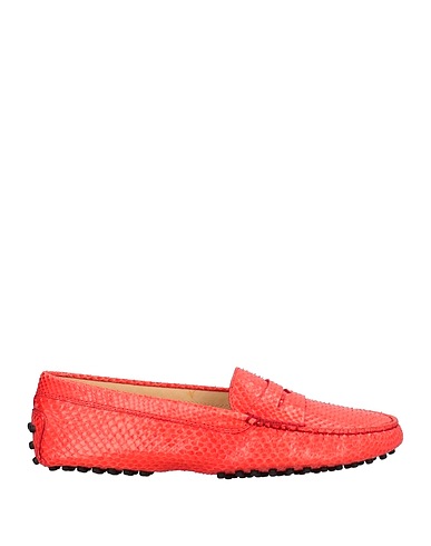 TOD'S Loafers Coral Snakeskin