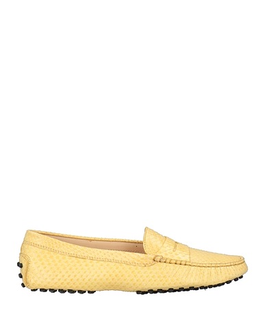 TOD'S Mocassino Giallo pastello Pelle di serpente