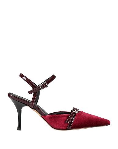 OVYÉ Pump Burgundy Textile fibers
