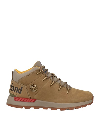 TIMBERLAND Ankle boot Khaki Leather, Textile fibres