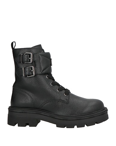 LIU •JO Ankle boot Black Textile fibers