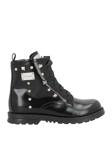DOLCE&GABBANA Stiefelette Schwarz 100% Kalbsleder