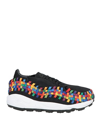 NIKE Sneakers Black Leather, Textile fibres