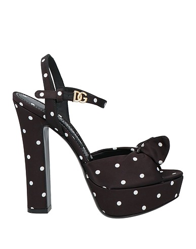 DOLCE&GABBANA Sandals Black Textile fibers