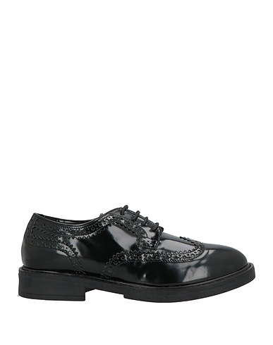 OVYÉ Laced shoes Black Textile fibres